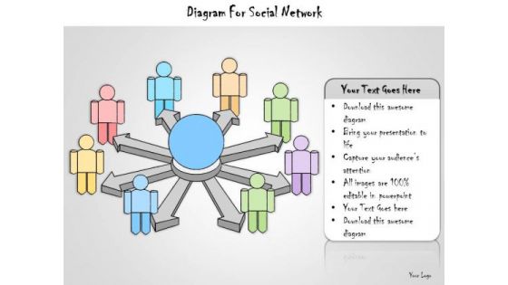 Ppt Slide Diagram For Social Network Marketing Plan