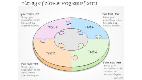 Ppt Slide Display Of Circular Progress Steps Business Plan