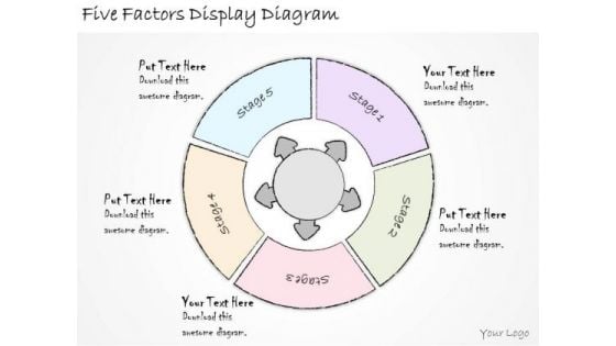 Ppt Slide Five Factors Display Diagram Business Plan