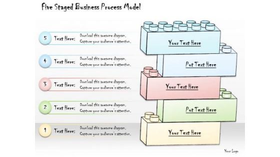 Ppt Slide Five Staged Business Process Model Consulting Firms