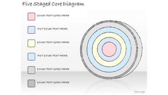 Ppt Slide Five Staged Core Diagram Business Plan