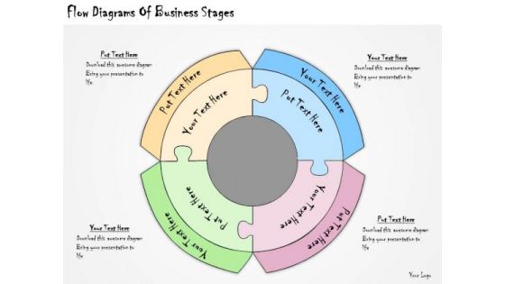 Ppt Slide Flow Diagrams Of Business Stages Strategic Planning