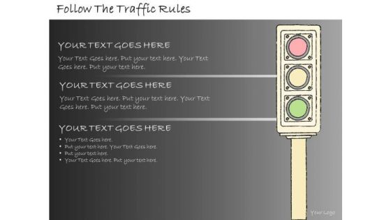 Ppt Slide Follow The Traffic Rules Marketing Plan