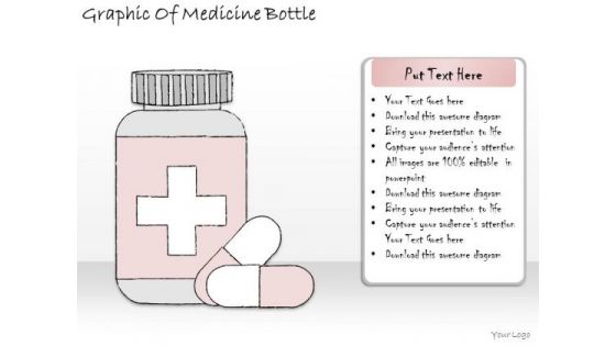 Ppt Slide Graphic Of Medicine Bottle Marketing Plan