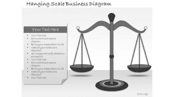 Ppt Slide Hanging Scale Business Diagram Consulting Firms