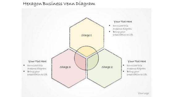 Ppt Slide Hexagon Business Venn Diagram Diagrams