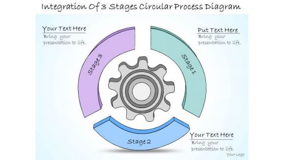 Ppt Slide Integration Of 3 Stages Circular Process Diagram Consulting Firms