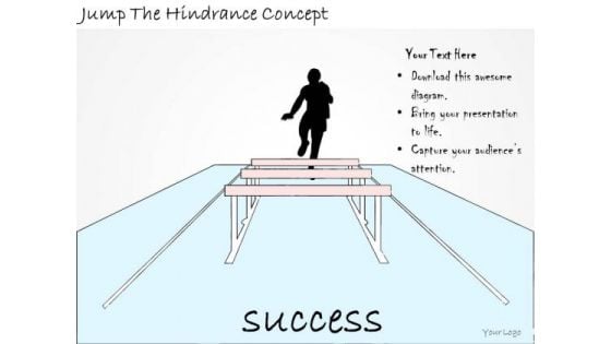 Ppt Slide Jump The Hindrance Concept Sales Plan