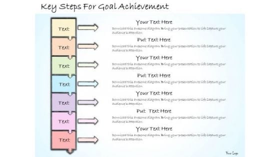 Ppt Slide Key Steps For Goal Achievement Business Plan