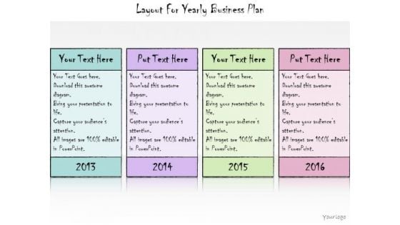 Ppt Slide Layout For Yearly Business Plan Consulting Firms