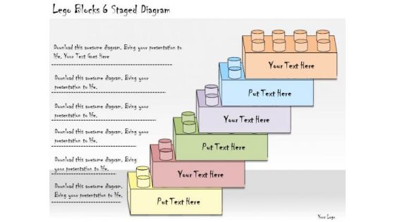 Ppt Slide Lego Blocks 6 Staged Diagram Business Plan