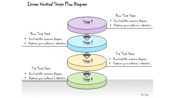 Ppt Slide Linear Vertical Steps Flow Diagram Consulting Firms