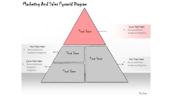 Ppt Slide Marketing And Sales Pyramid Diagram Plan