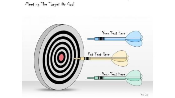 Ppt Slide Meeting The Target Or Goal Business Plan