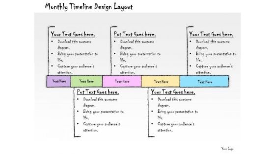 Ppt Slide Monthly Timeline Design Layout Business Diagrams