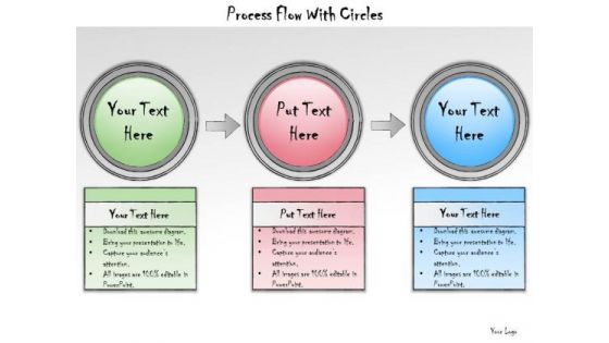 Ppt Slide Process Flow With Circles Business Plan