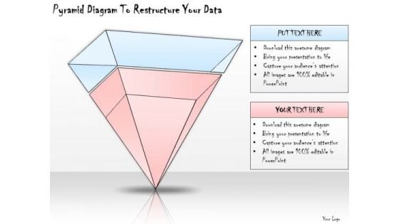 Ppt Slide Pyramid Diagram To Restructure Your Data Sales Plan