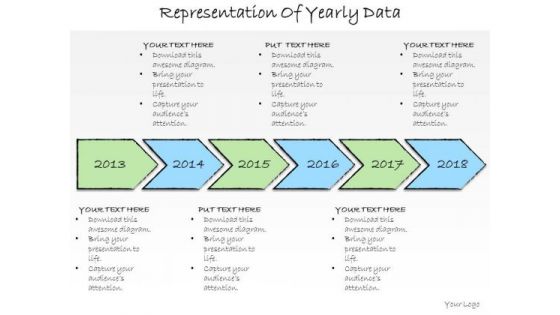 Ppt Slide Representation Of Yearly Data Marketing Plan