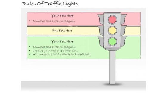 Ppt Slide Rules Of Traffic Lights Strategic Planning