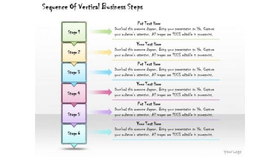 Ppt Slide Sequence Of Vertical Business Steps Consulting Firms