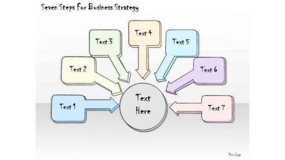Ppt Slide Seven Steps For Business Strategy Diagrams