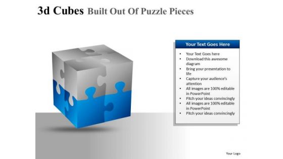 Ppt Slide Showing 3d Cube With Editable Colors PowerPoint Diagrams