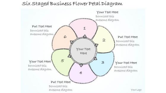 Ppt Slide Six Staged Business Flower Petal Diagram Diagrams