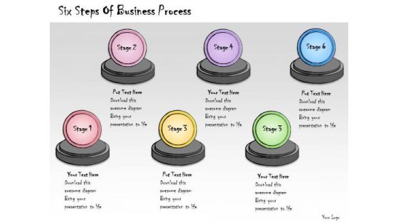 Ppt Slide Six Steps Of Business Process Diagrams