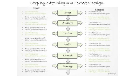 Ppt Slide Step By Diagram For Web Design Business Plan