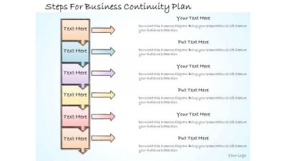 Ppt Slide Steps For Business Continuity Plan Diagrams