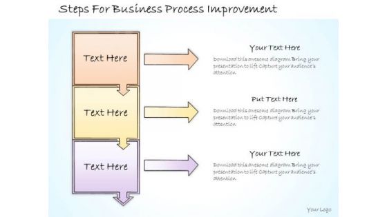 Ppt Slide Steps For Business Process Improvement Sales Plan