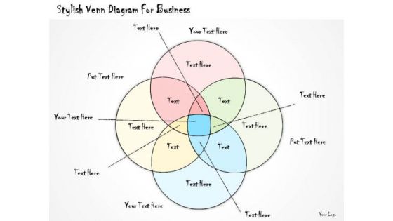 Ppt Slide Stylish Venn Diagram For Business Sales Plan