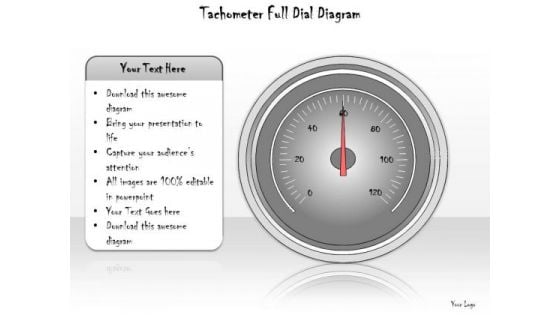 Ppt Slide Tachometer Full Dial Diagram Sales Plan