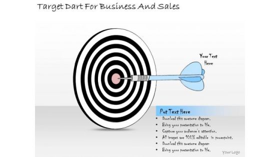 Ppt Slide Target Dart For Business And Sales Marketing Plan