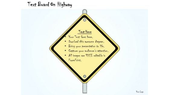 Ppt Slide Text Board On Highway Sales Plan Ppt Slide Text Board On Highway Sales Plan