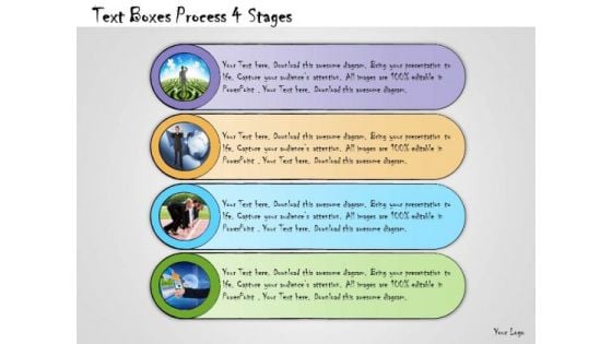 Ppt Slide Text Boxes Process 4 Stages Strategic Planning