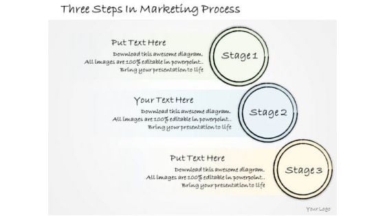 Ppt Slide Three Steps In Marketing Process Sales Plan