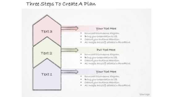 Ppt Slide Three Steps To Create Plan Strategic Planning