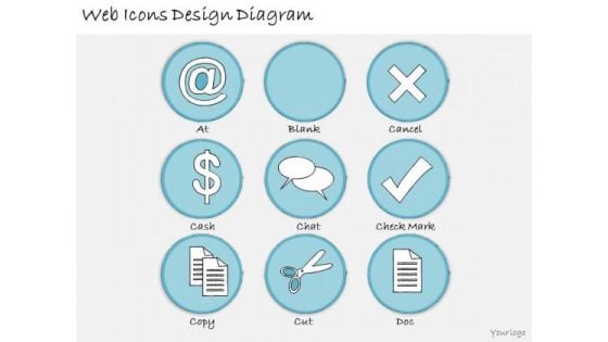 Ppt Slide Web Icons Design Diagram Sales Plan