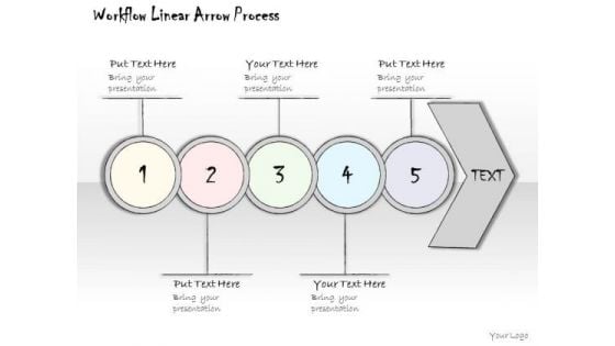 Ppt Slide Workflow Linear Arrow Process Business Diagrams