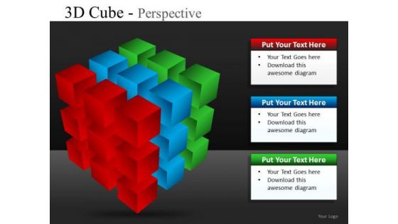 Ppt Slides Cube Diagrams PowerPoint Templates