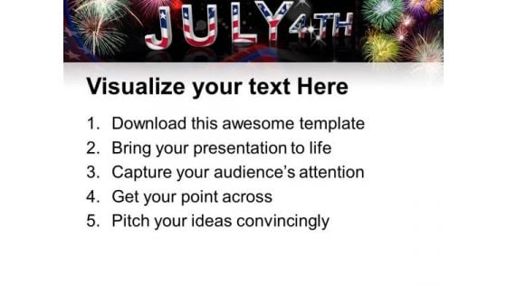 Ppt Slides July 4th American Independence PowerPoint Templates 0612