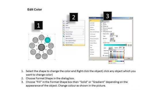 Ppt Slides Spherical Text Boxes Process Charts PowerPoint Templates