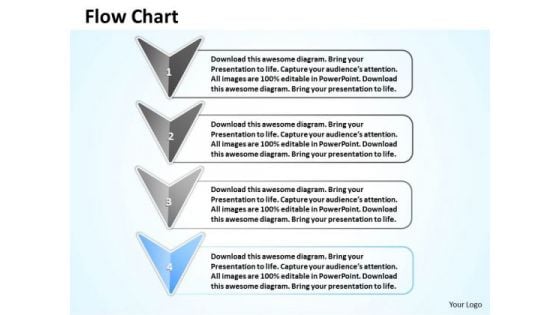 Ppt Stage 4 Continuous Flow Arrow Swim Lane Diagram PowerPoint Template Templates