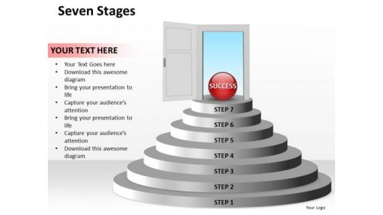 Ppt Staircase To Success Having 7 Steps PowerPoint Templates