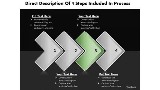 Ppt Staright Description Of Process Business PowerPoint Templates