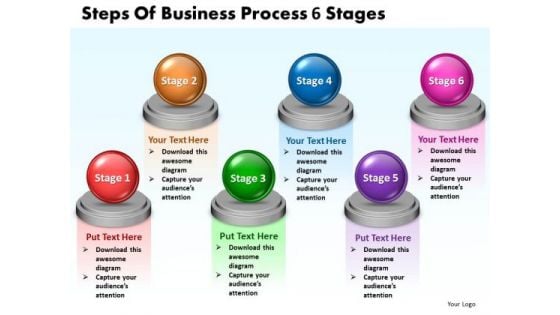 Ppt Steps Of Business PowerPoint Presentation Process 6 Stages Templates