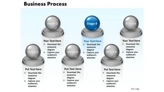 Ppt Steps Of Business Procedure 6 Stages Presentation PowerPoint Templates 0812