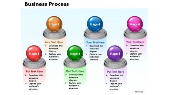 Ppt Steps Of Business Process 6 Stages Presentation PowerPoint Tips 0812 Templates