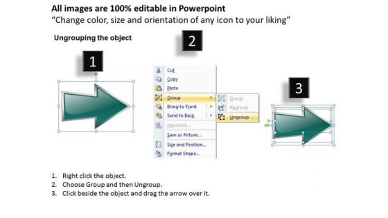 Ppt Successive Demonstration Using Arrows PowerPoint 2010 Six Steps Templates
